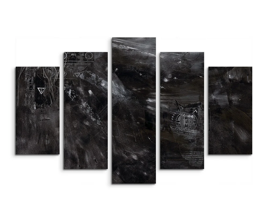 Enigma Abstract 841 Graphic Art Print Multi-Piece Image on Canvas