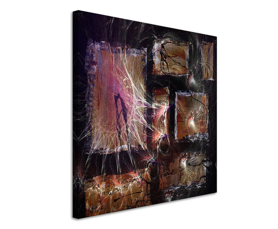 Enigma 1440 Abstract Graphic Art Print on Canvas