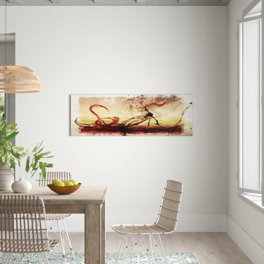 Enigma Panorama Abstract 680 Graphic Art Print on Canvas