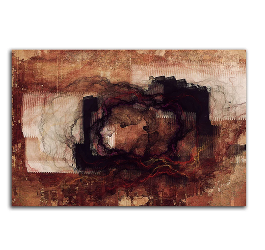 Enigma 458 Abstract Graphic Art Print on Canvas