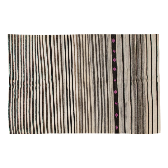 Striped Design Turkish Kilim Rug, Stripe Rug, 167x280cm, Minimalist Modern Rug, Striped Rug, Rug 5'6x9'2 Feet