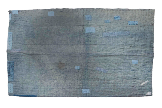 4'9''x6'2''very Soft Blue Color Vintage Hand Woven Quilt, Anatolian Handmade Quilt, Home Decor, Quilt Area Quilt, Custom Kurdish Quilt, 5380
