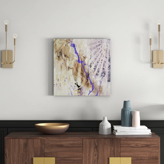 Enigma 850 Abstract Graphic Art Print on Canvas