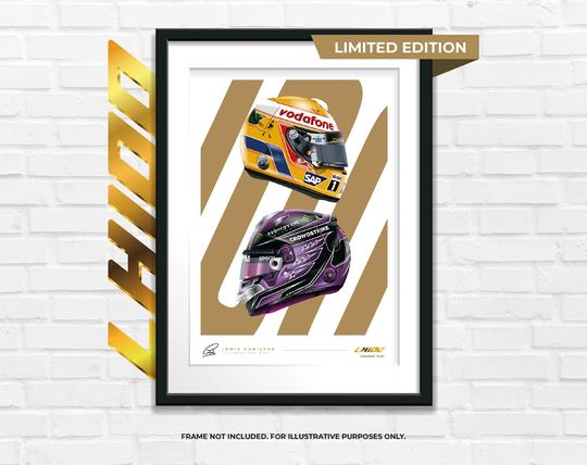 Lewis Hamilton 100 Wins Limited Edition Formula 1 Poster Mercedes Amg F1