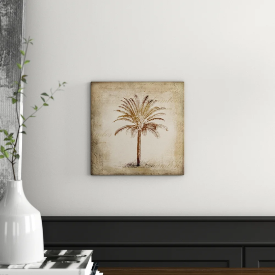 'Vintage Palm' by Lebens Art - Graphic Art Print