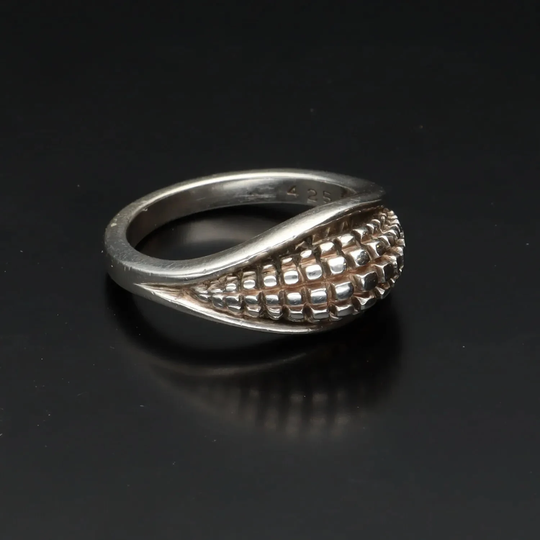 Georg Jensen Ring #425 By Lene Munthe - A Delightful Abstract Danish Sterling Silver Size L/6 51.5 Free Delivery