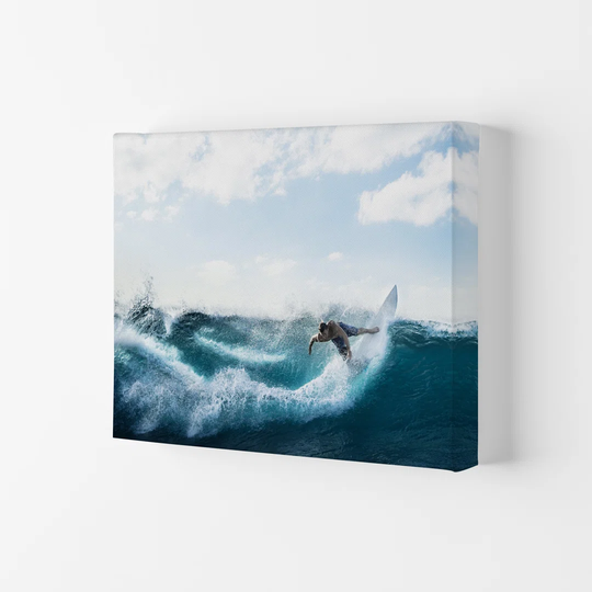 Catch A Wave by Gal Design - Wrapped Canvas Graphic Art Print