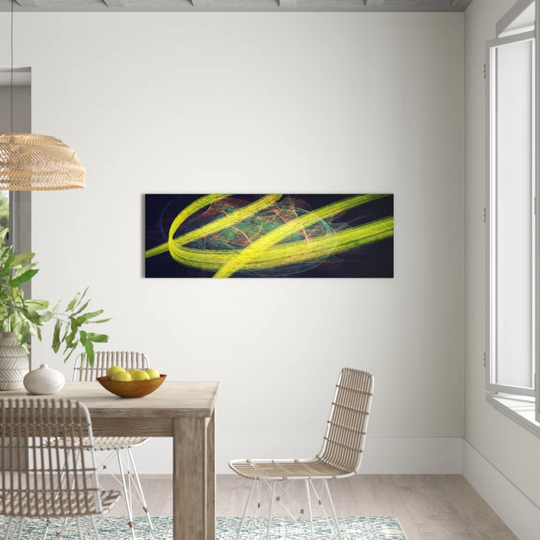 Enigma Panorama Abstract 1444 Graphic Art Print on Canvas