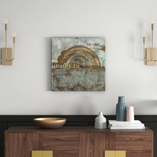 Enigma 656 Abstract Graphic Art Print on Canvas
