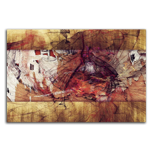 Enigma 456 Abstract Graphic Art Print on Canvas