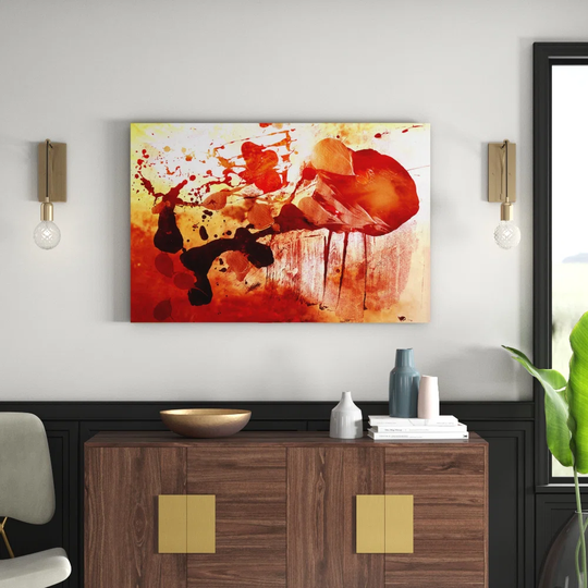 Enigma 837 Abstract Graphic Art Print on Canvas