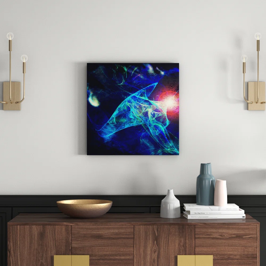 Enigma Abstract 1051 Graphic Art Print on Canvas