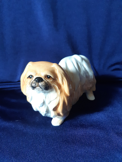 Sylvac Dog, Pekinese, Dog Figurine, Retro Home Decor, Pottery, Lover, Collectible Ornament, Peke, Gift