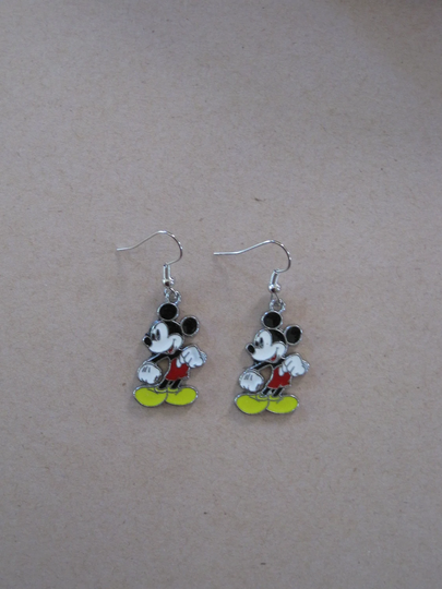 Pop Culture Classic Cartoon Retro Comics Mickey Mouse Earrings - Hook Or Ball Post Backs Option