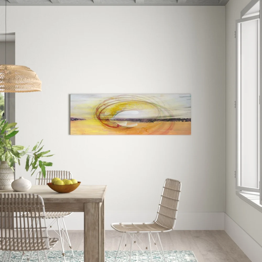 Panorama Abstract No. 1478 Graphic Art Print on Canvas