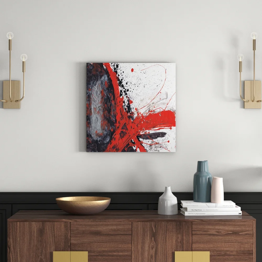 Enigma 652 Abstract Graphic Art Print on Canvas
