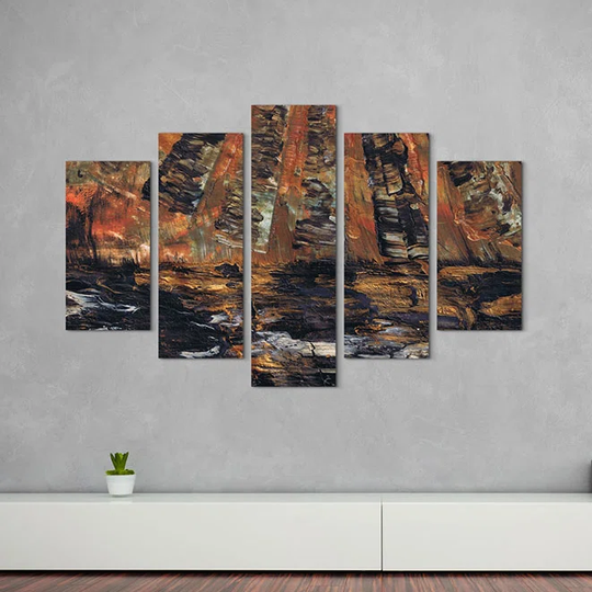 Enigma Abstract 889 Graphic Art Print Multi-Piece Image on Canvas
