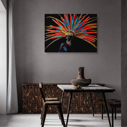 Maya Queen, Canvas Wall Art, Framed Prints, Decor, Modern Art Above The Couch Artwork, Living Room Decor