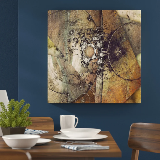 Abstract 440 Graphic Art Print on Canvas