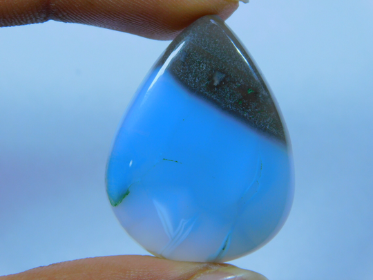 Beautiful Owhyee Blue Opal Gemstone Designer Natural Cabochon Gemstone, Loose Stone For Pendant 35Ct 34x25mm#6782