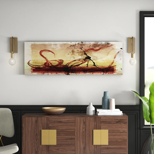 Enigma Panorama Abstract 682 Graphic Art Print on Canvas