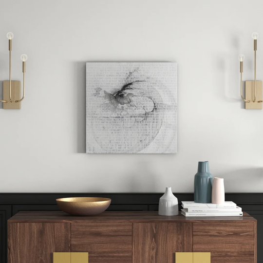 Enigma 1227 Abstract Graphic Art Print on Canvas