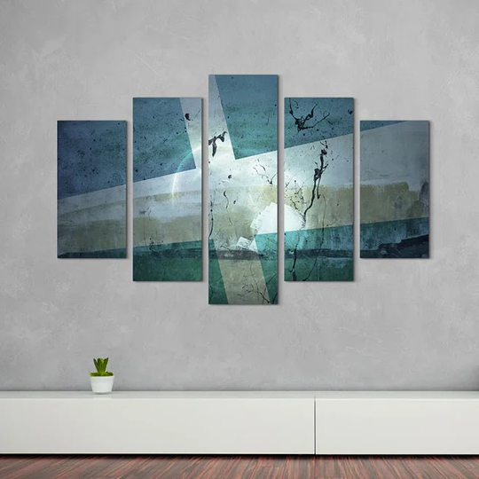 Enigma Abstract 1477 Graphic Art Print Multi-Piece Image on Canvas