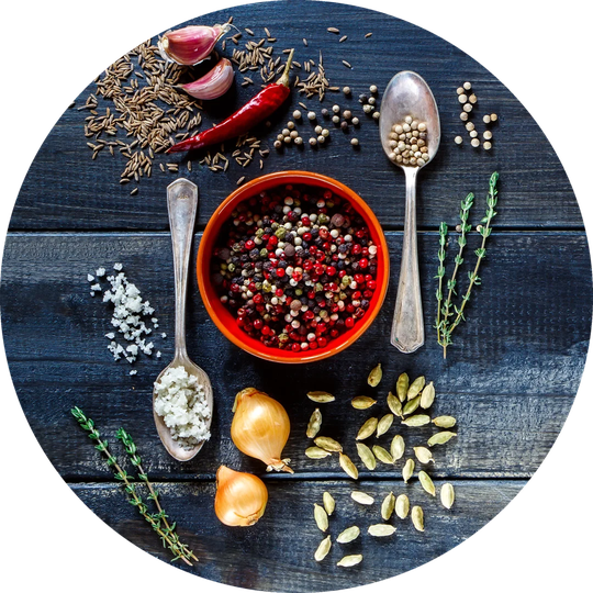 Spice Creation I Graphic Art on Glass