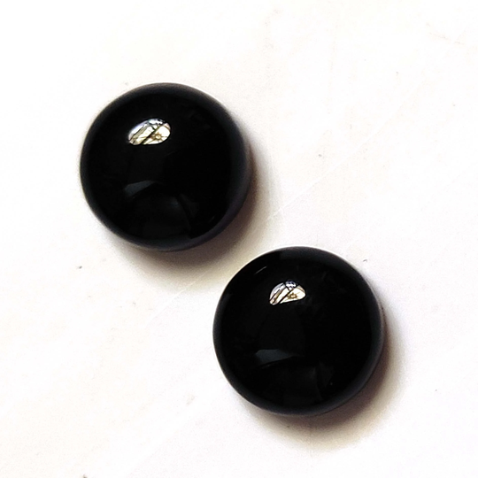 Natural Black Onyx Pair , Round Gemstone, Loose Calibrated Stones 6 Mm To 25 All Size Available in Wholesale Price, Gems