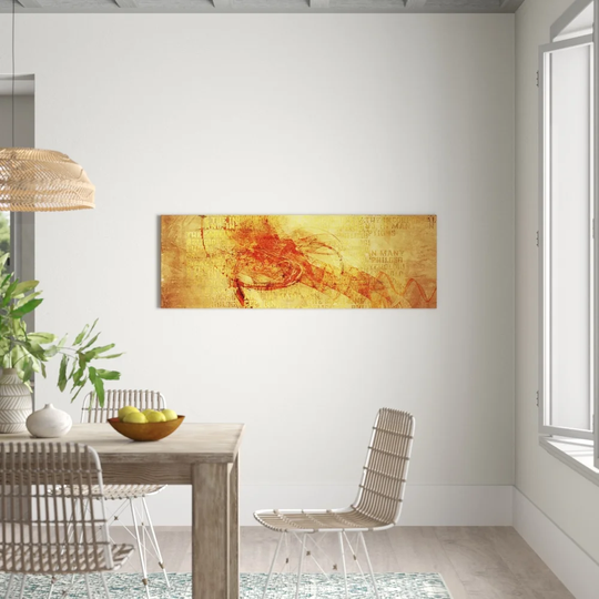 Enigma Panorama Abstract 076 Graphic Art Print on Canvas
