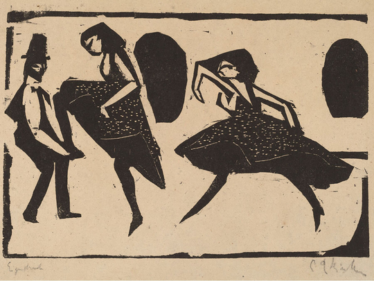 Acrobatic Dance By Ernst Ludwig Kirchner German - 1911
