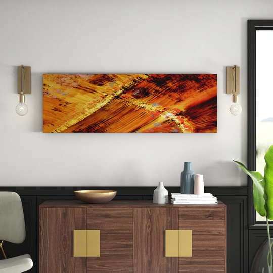 Enigma Panorama Abstract 620 Graphic Art Print on Canvas
