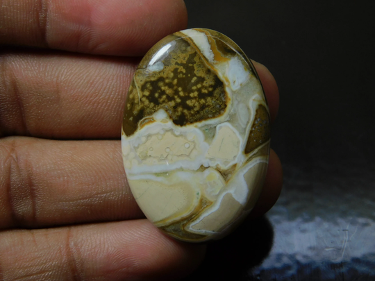 Natural Cobra Jasper Loose Gemstone Top Quality Cabochon Smooth Polished Semi Precious Stone For Jewelry, 62Ct#2840