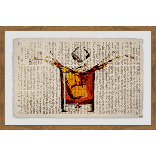 Liquor Splash by Eyre Tarney - Picture Frame Graphic Art Print on Paper