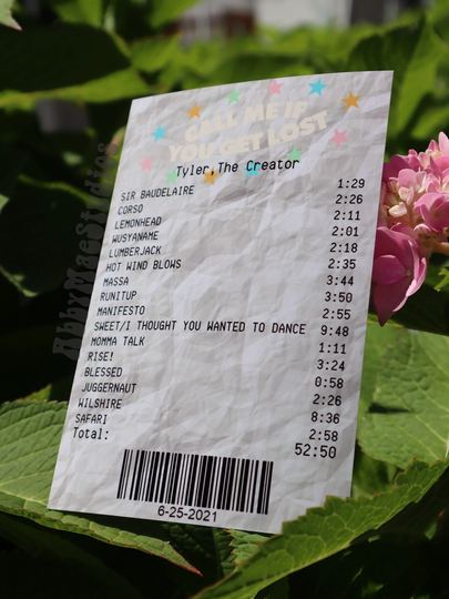 Call Me If You Get Lost Album Receipt