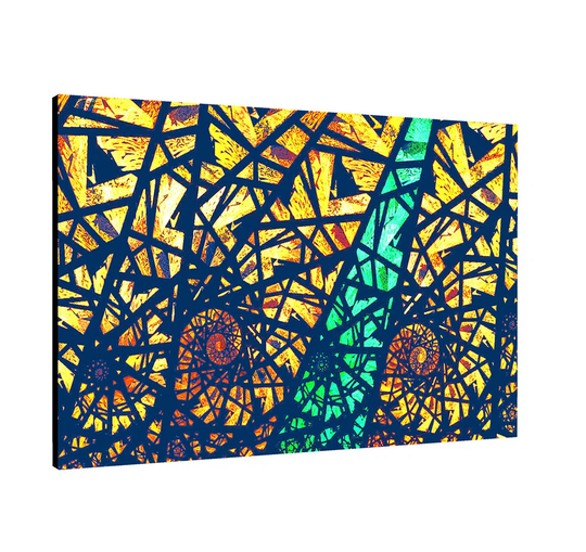 Enigma 422 Abstract Graphic Art Print on Canvas