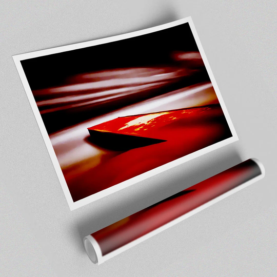 Red Pier Dream - Graphic Art Print on Paper