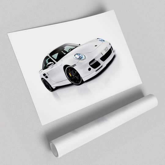 'Porsche Gt Transport' - Graphic Art Print on Paper
