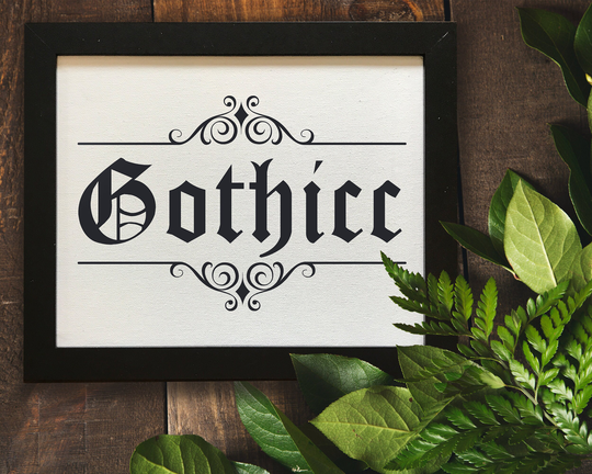 Gothic Home Decor, Wall Hanging, Framed Art, Thicc, Gothicc, Thick Thighs, Witchy Vibes, Gift For Her, Decor