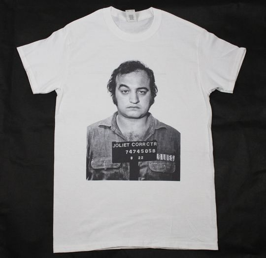 The Blues Brothers John Belushi Mugshot White T-Shirt Sizes Available S-3xl | Personalisation Upon Request