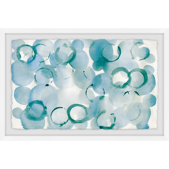 Sapphire Bubbles by Julia Posokhova - Picture Frame Graphic Art Print on Paper