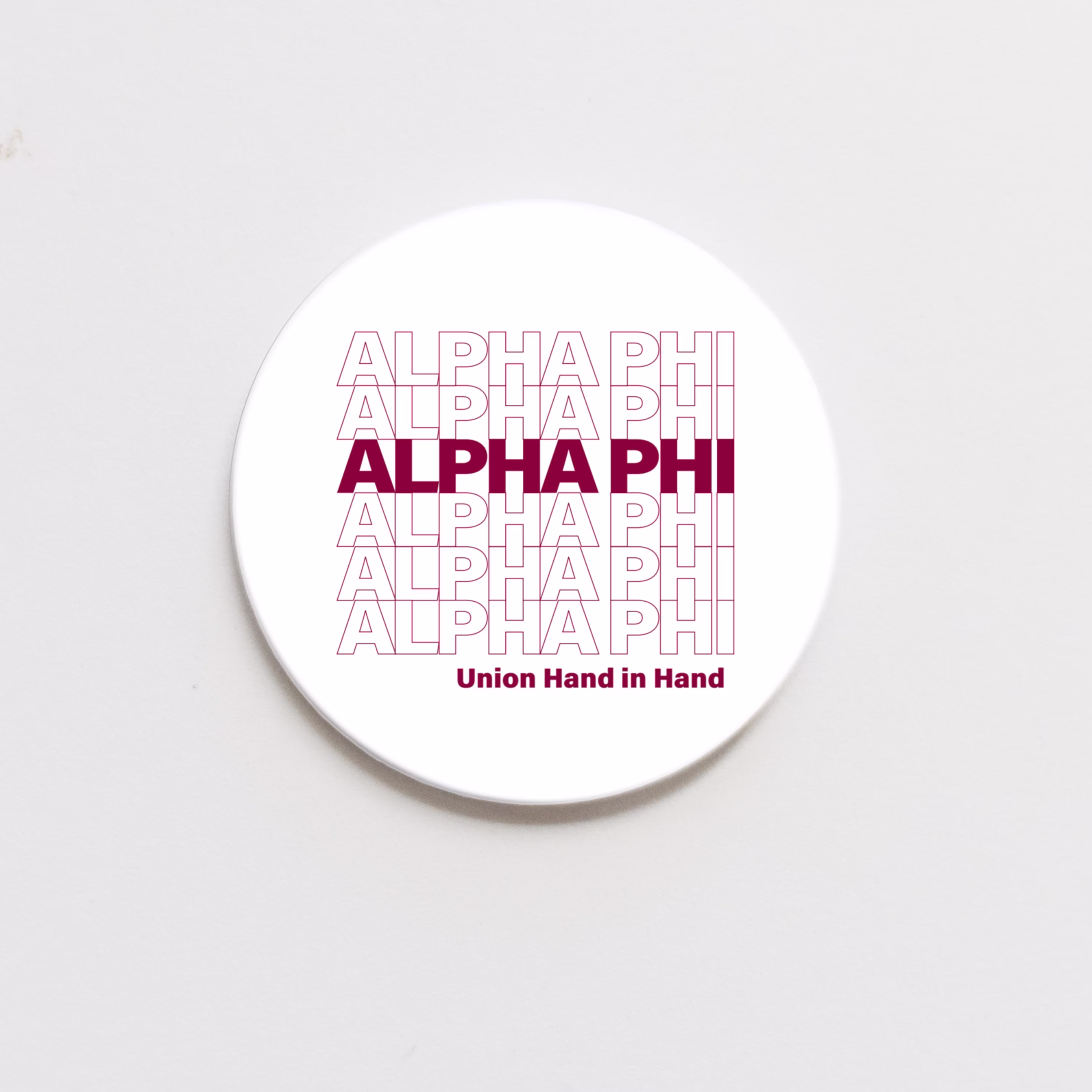 Alpha Phi Greek Thank You Button
