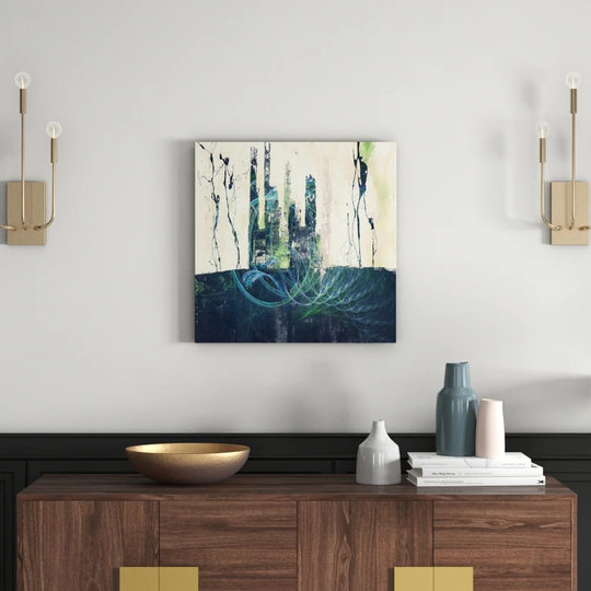 Enigma 1435 Abstract Graphic Art Print on Canvas