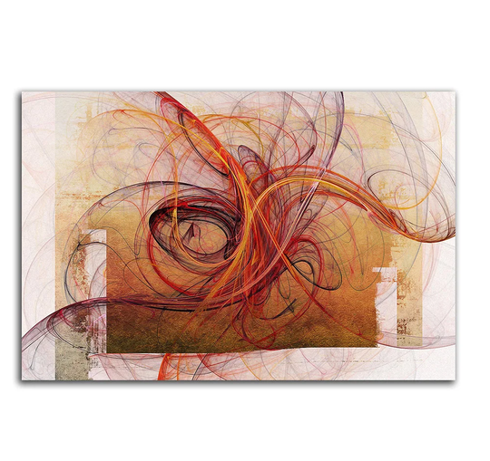 Enigma 070 Abstract Graphic Art Print on Canvas