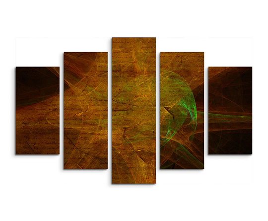 Enigma Sculpture Abstract 1016 Graphic Art Print Multi-Piece Image on Canvas