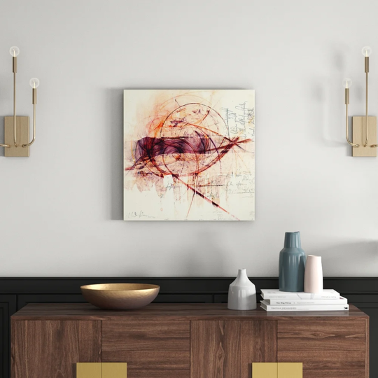 Enigma 1427 Abstract Graphic Art Print on Canvas