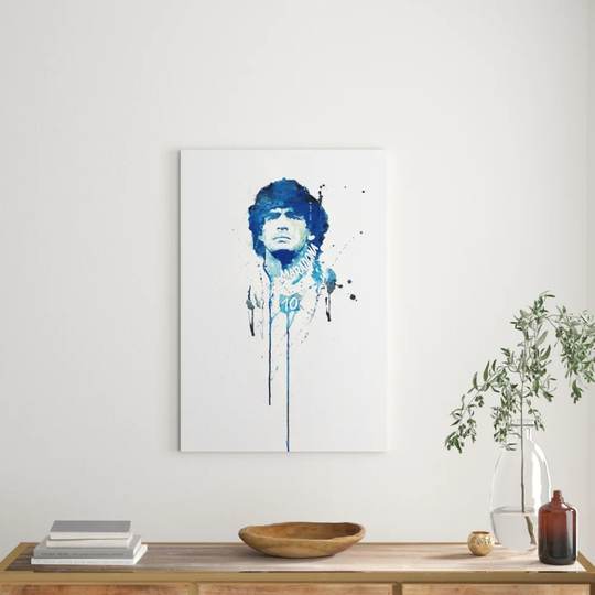 Enigma Diego Maradona Graphic Art Print on Canvas