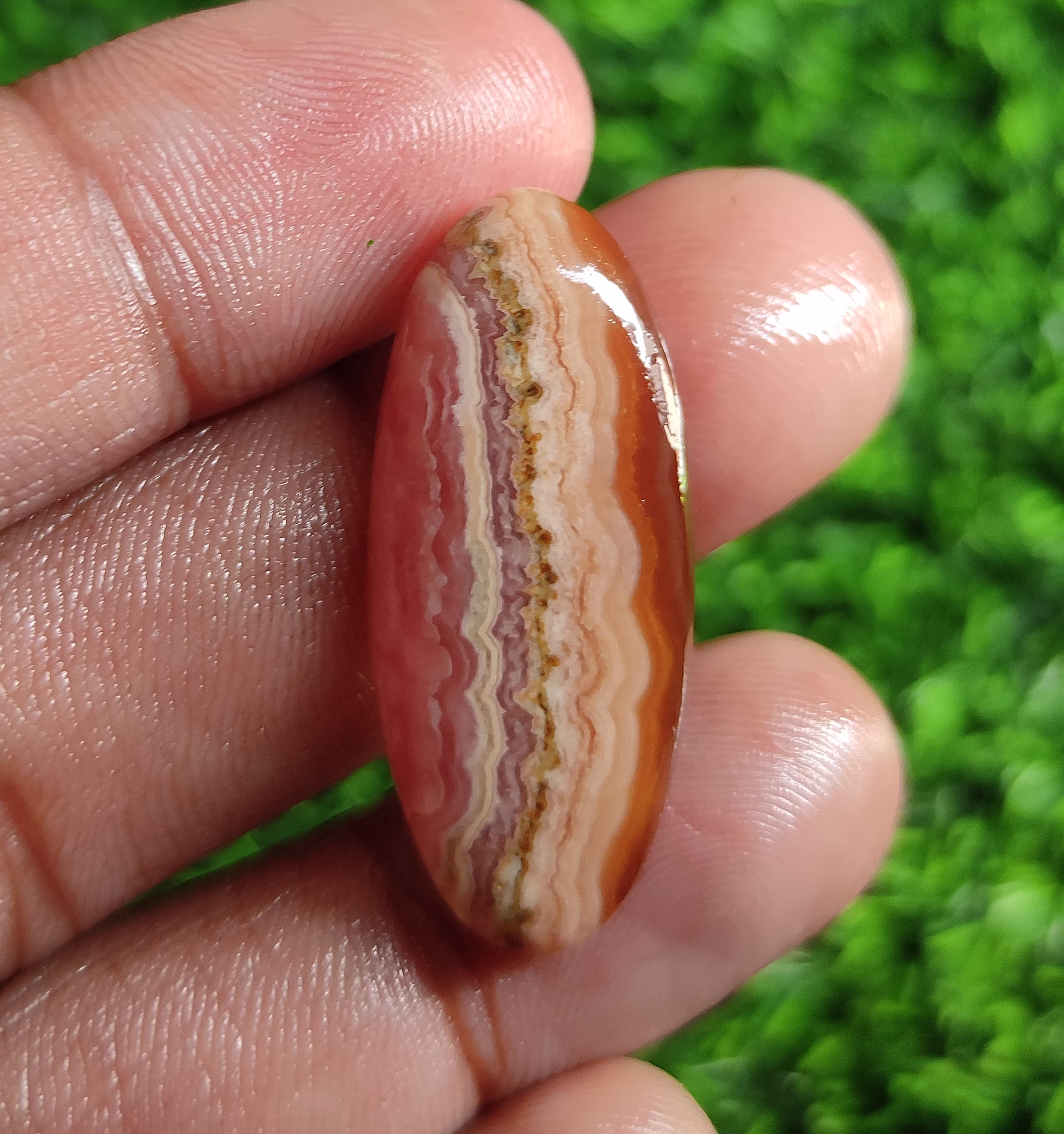 Designer Rhodochrosite Oval Cabochon 34x13mm Pendant Necklace Jewelry Making Gemstone 31 Cts Loose Handmade Polish Cabs