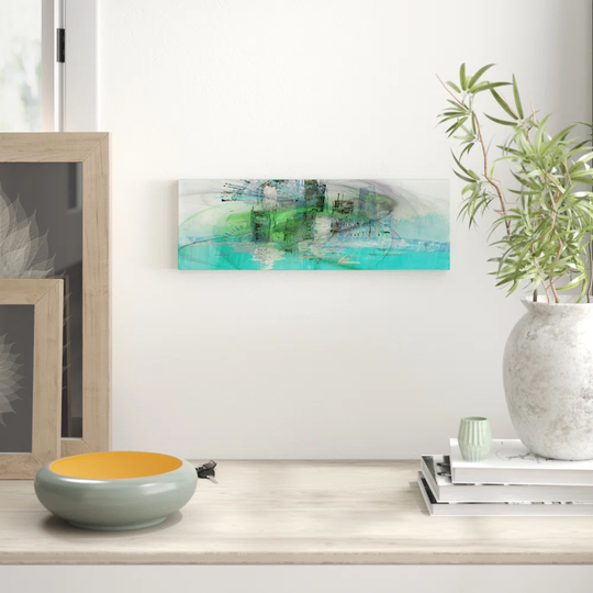 Enigma Panorama Abstract 1382 Graphic Art Print on Canvas