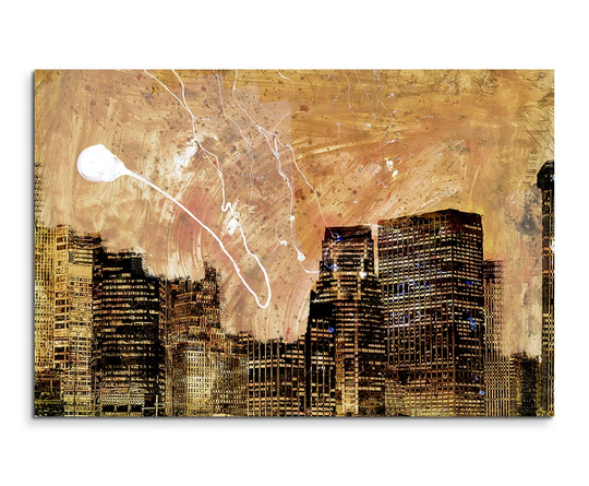 Enigma 844 Abstract Graphic Art Print on Canvas
